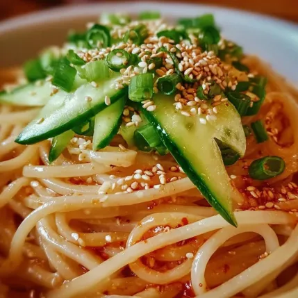 A bowl of noodles with vegetables.
