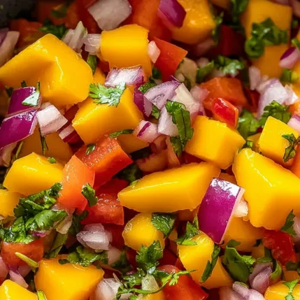 A close up of a salad with a variety of fruits and vegetables.