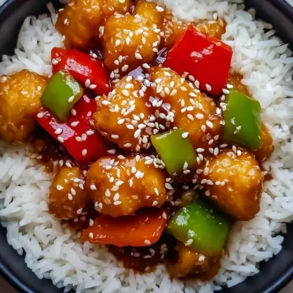 A bowl of chicken and rice.