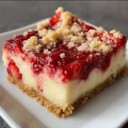 A slice of cake with strawberries on top.