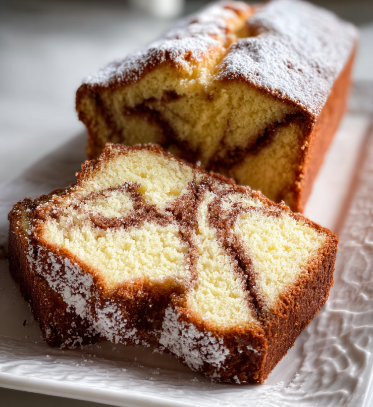 A slice of bread with powdered sugar on it.