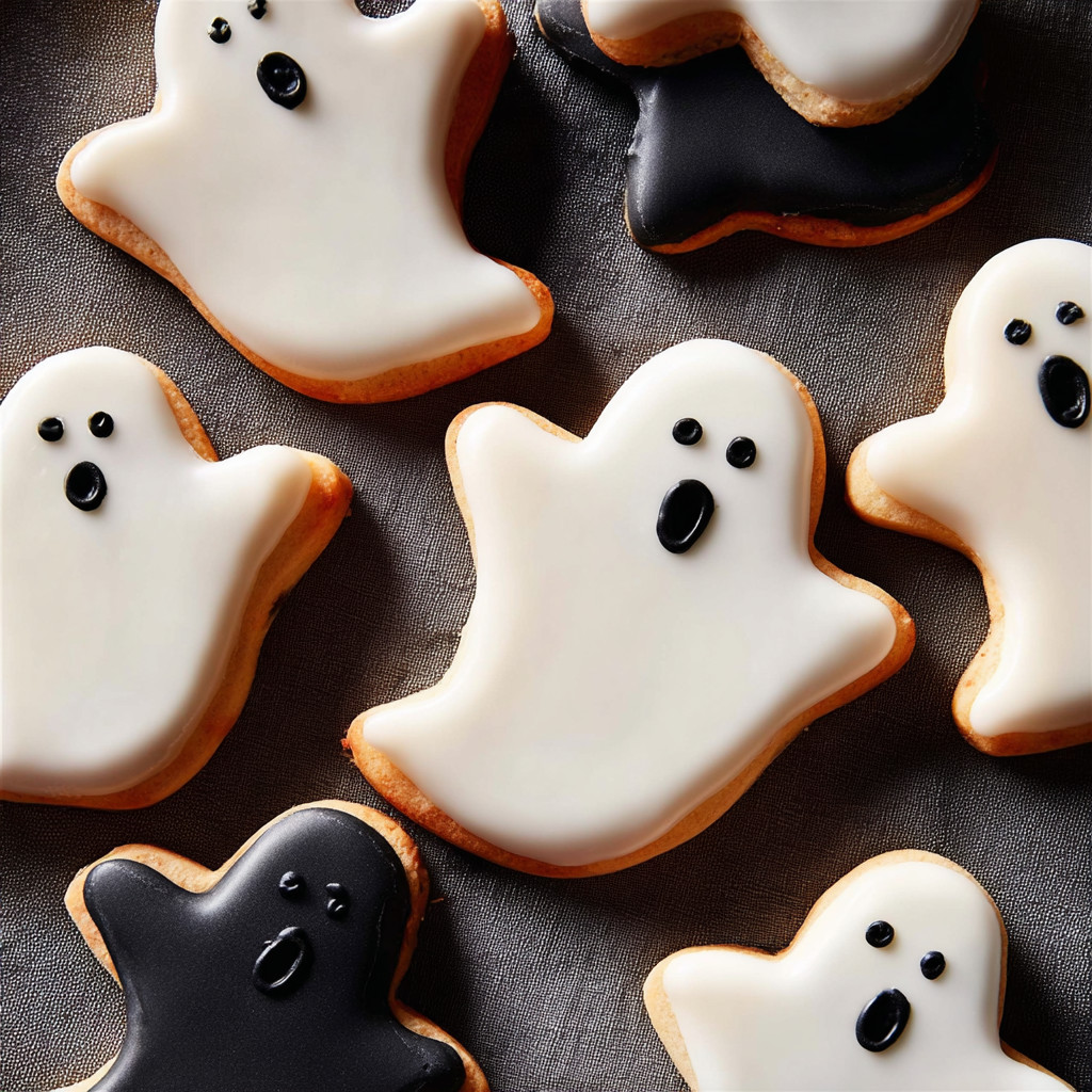 Spooky Ghost Cookies.
