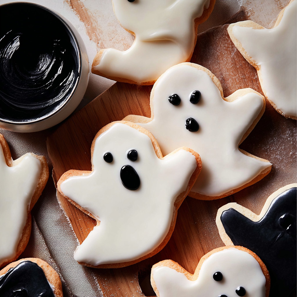 Spooky Ghost Cookies.
