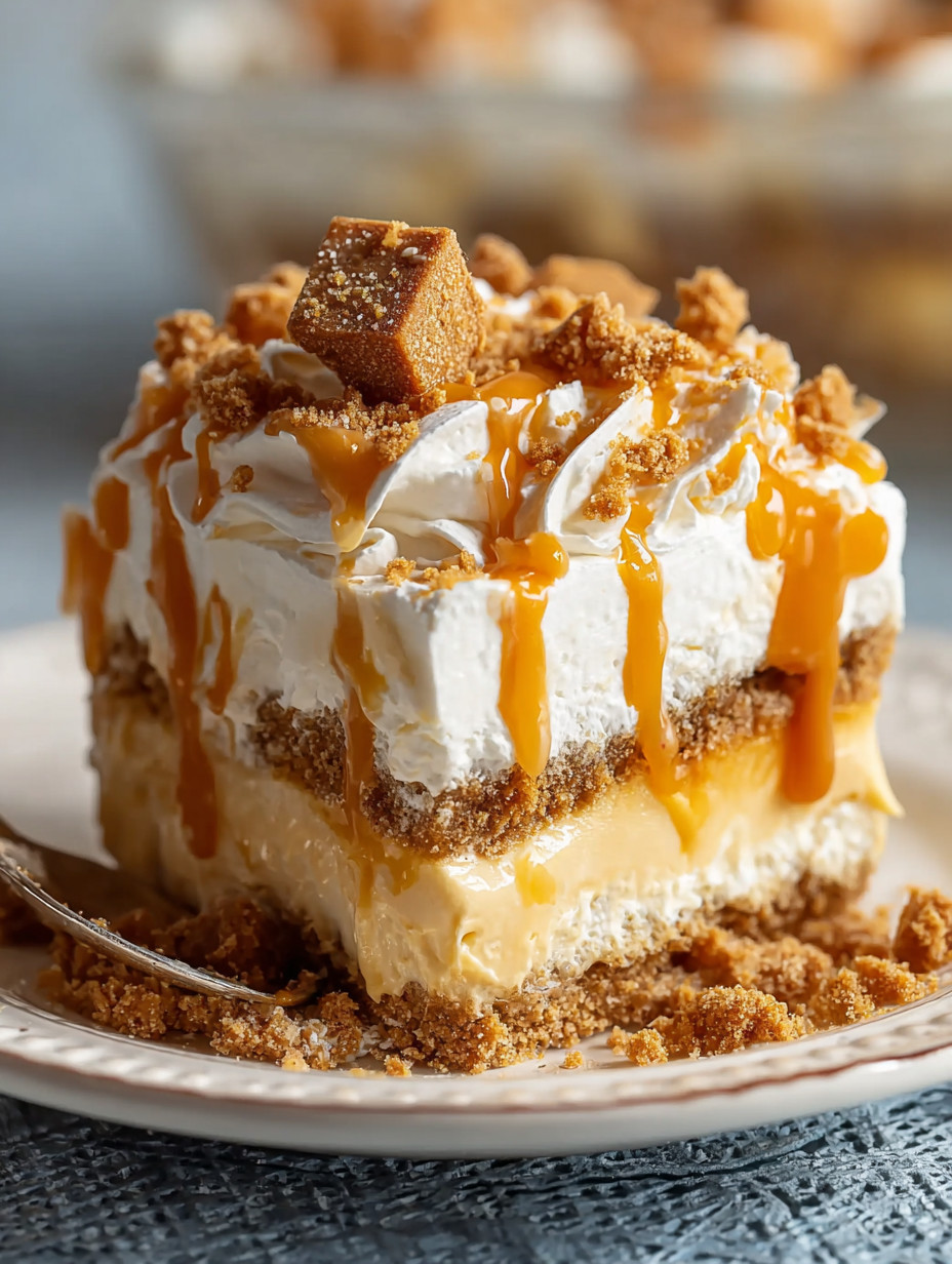 A slice of butterscotch delight.