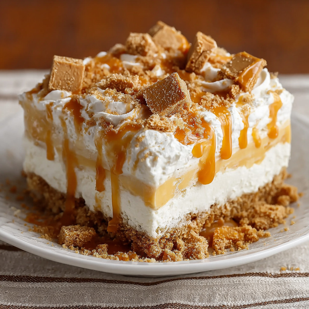 A slice of butterscotch delight.