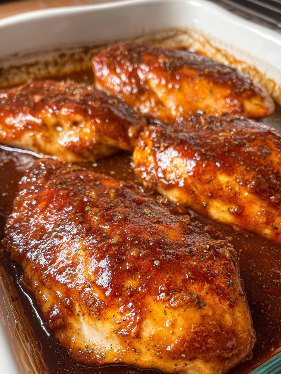 Baked BBQ Chicken.