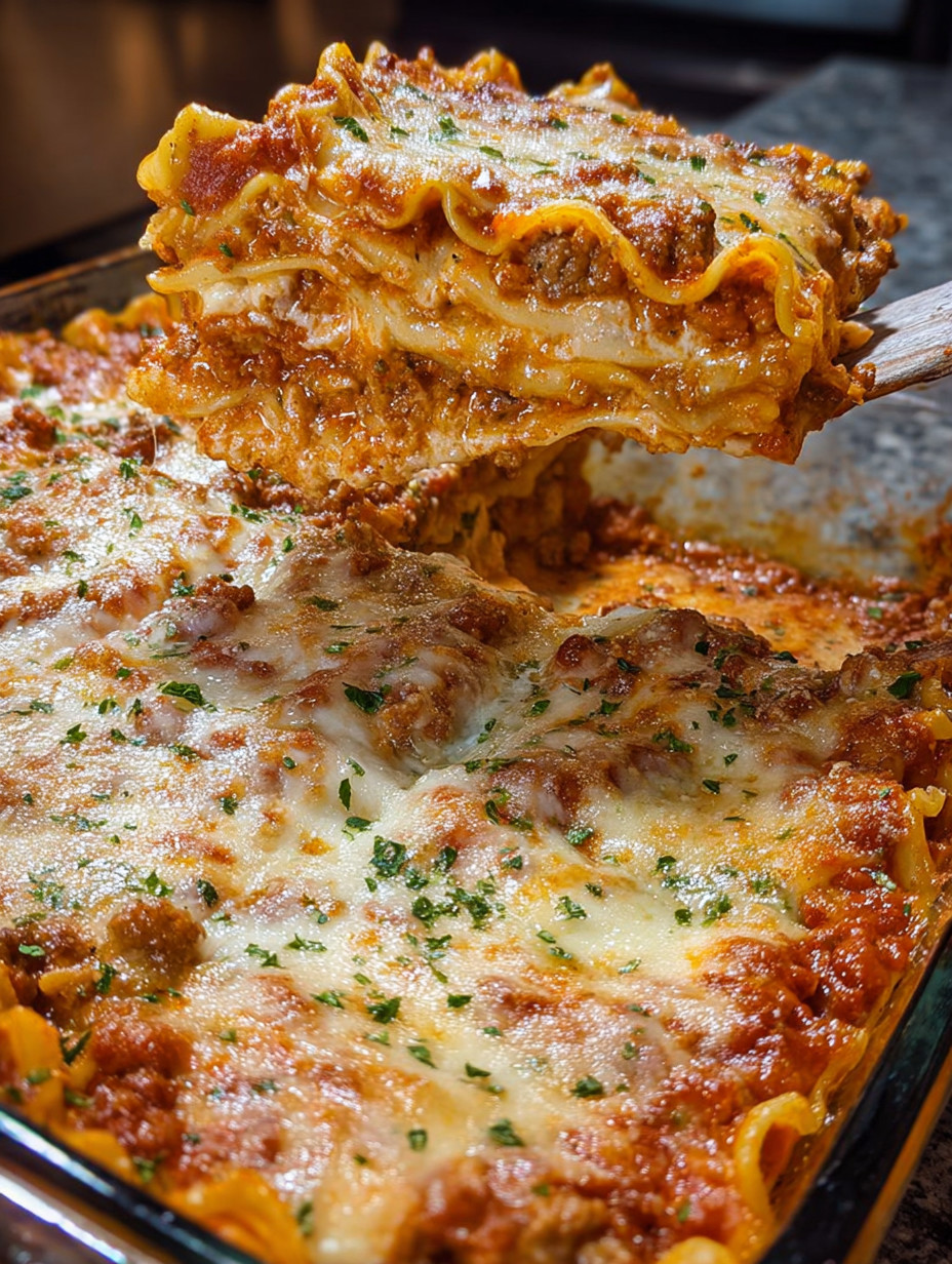 A close up of a lasagna dish.