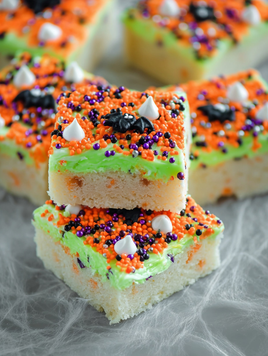 Halloween sugar cookie bars.