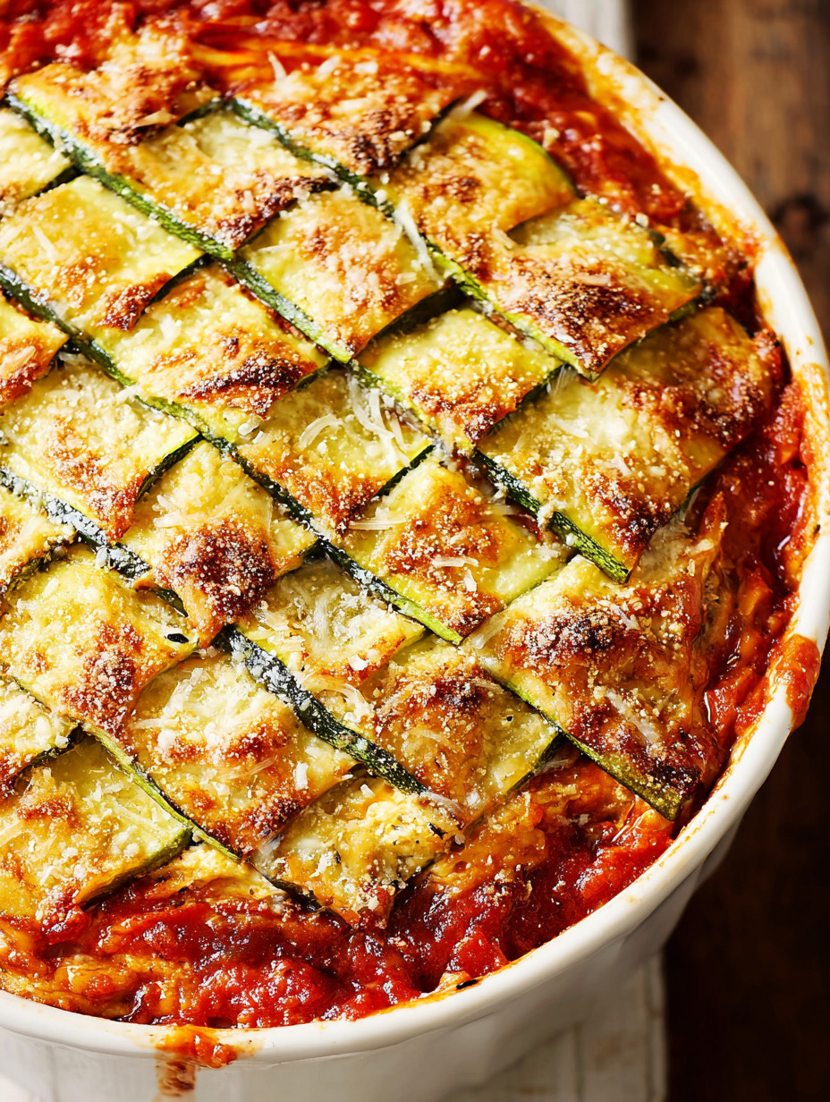 A dish made with zucchini and cheese.