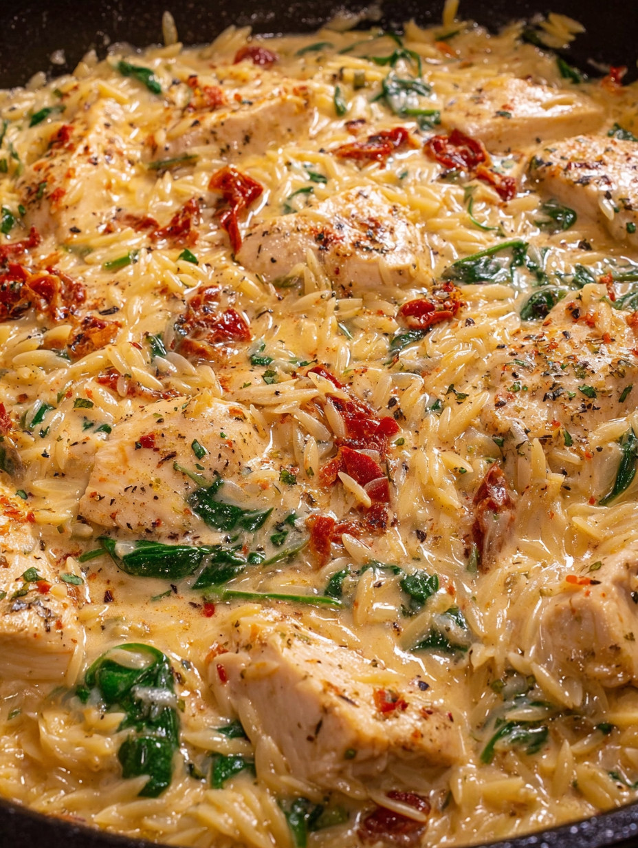 A dish with chicken and pasta.
