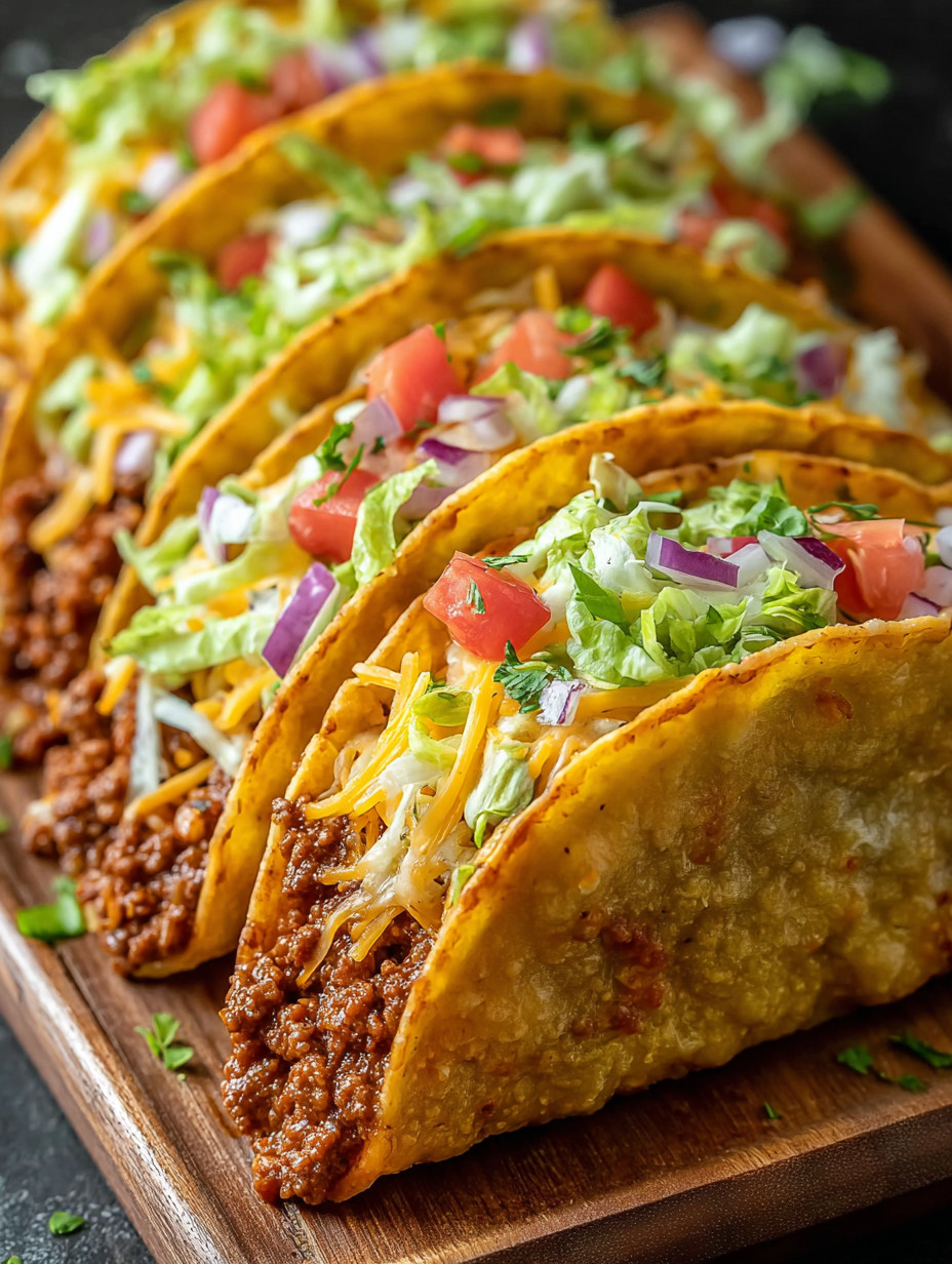 A plate of oven-baked cheesy tacos.