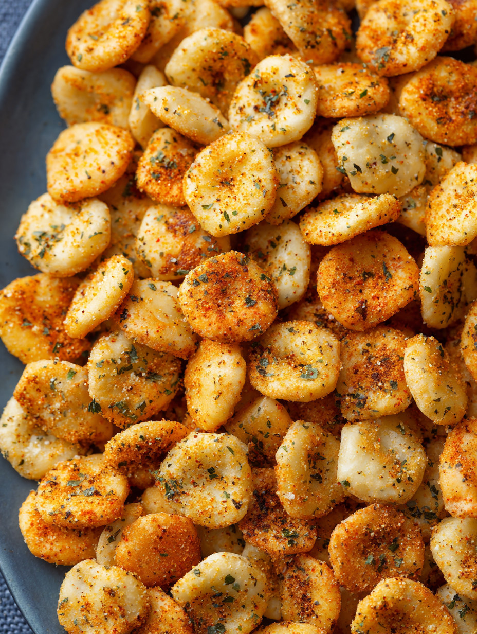 Old Bay Baked Oyster Crackers.