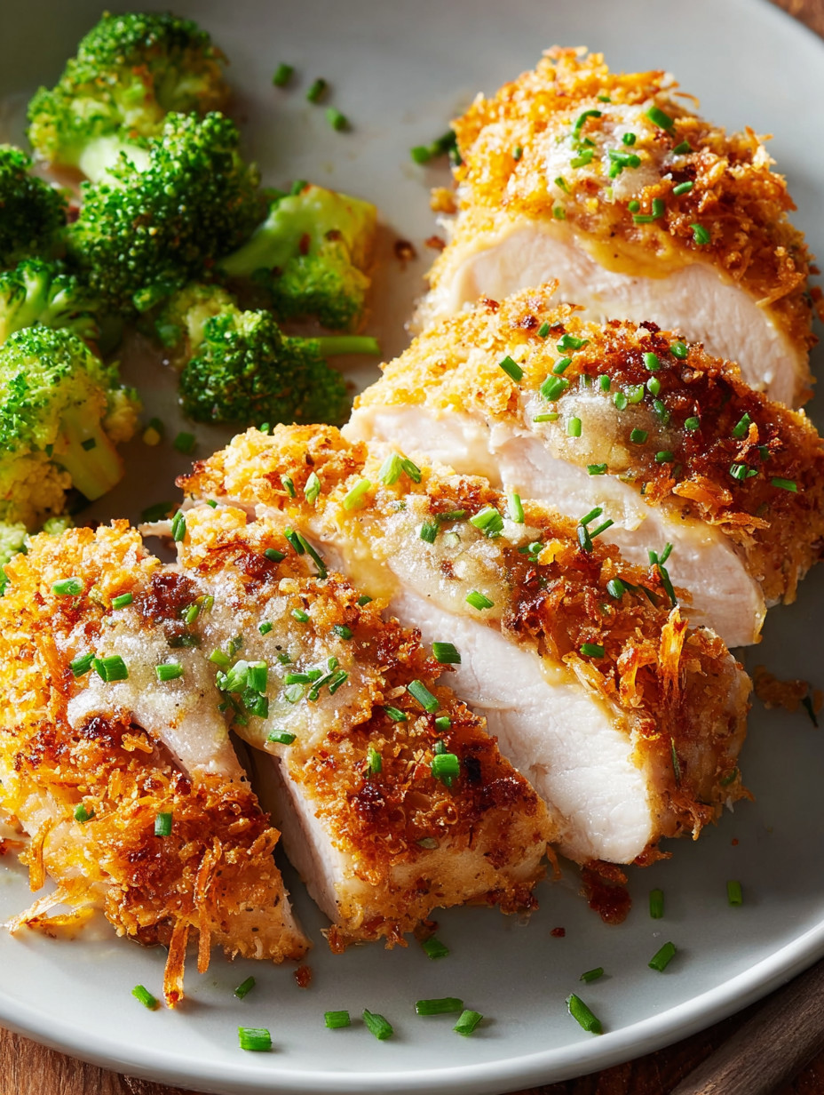 A plate of chicken and broccoli.